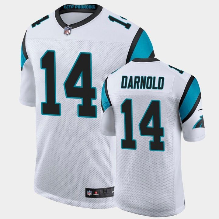 Men Carolina Panthers #14 Sam Darnold Nike White Limited NFL Jersey